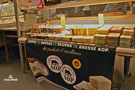 Bourg-en-Bresse, foire gastronomique, produits laitiers d'Etrez.