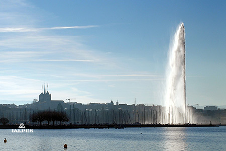 Genève: vue sur la rade