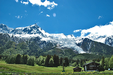 Aiguille du Midi et Mont-Blanc à Chamonix
