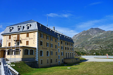 Valais: col du Simplon, Bellevue hôtel