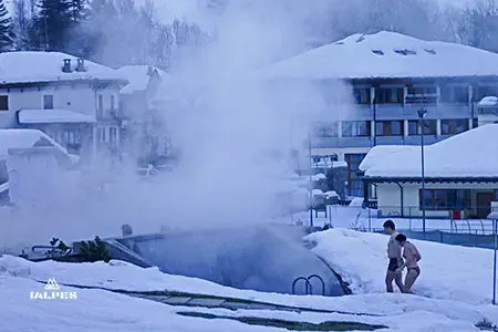 Vallée d'Aoste, établissement Thermal de Pré-Saint-Didier.