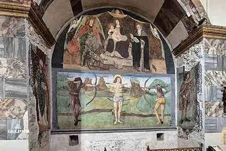Fresque du martyre de Saint Sébastien