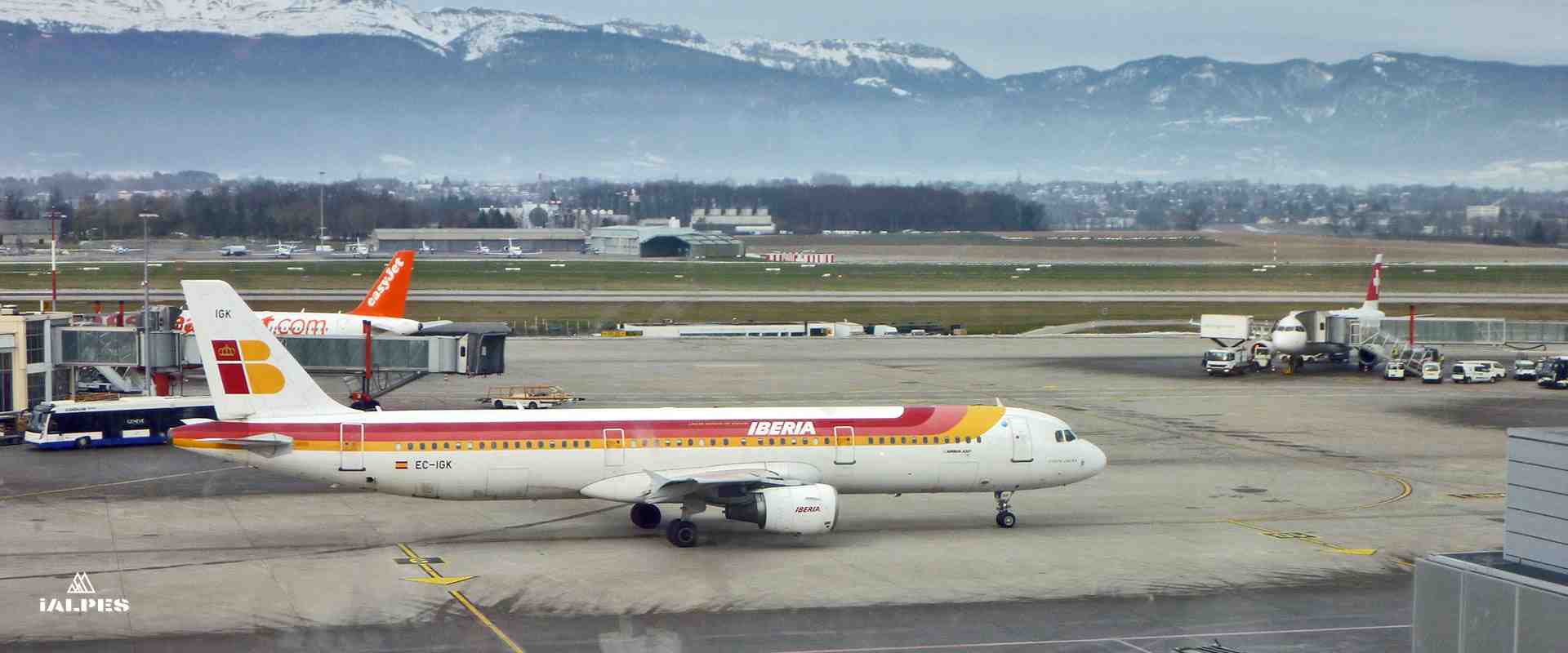 Genève Aéroport, avio sur le tarmac
