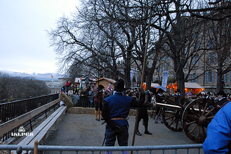 Genève, tir de canon rampe de La Treille