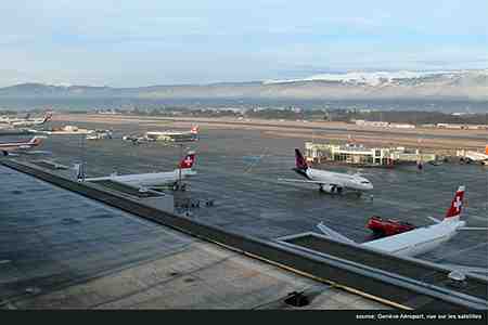 Source Genève Aéroport, vue satellite.