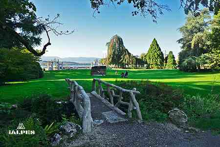 Genève, parc des Eaux-Vives,.