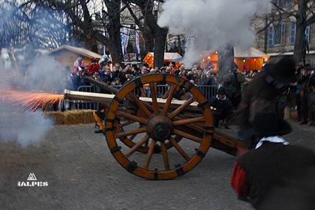 Fête de l'Escalade, tir du canon