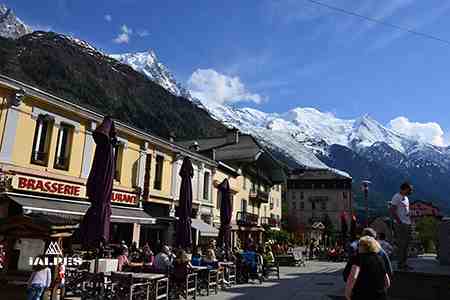 Quai d'Arve à Chamonix, Haute-Savoie