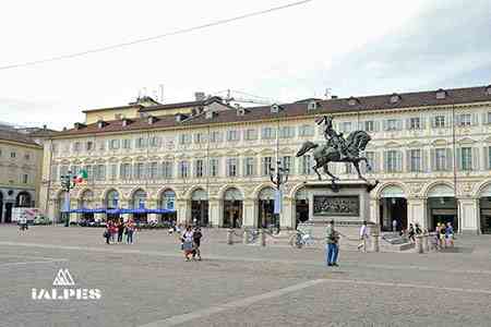 Place San Carlo à Turin, Italie