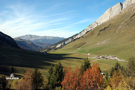 Panorama sur le col des Aravis