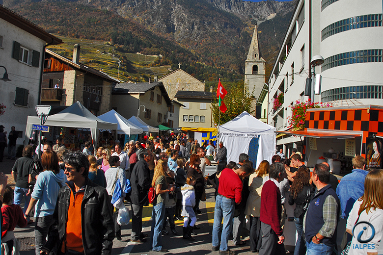 Fête de la châtaigne, Fully, Valais, Suisse