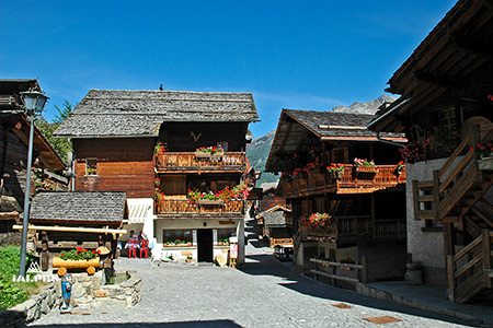 Village de Grimentz, Canton du Valais, Suisse