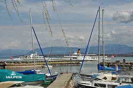 Port d'Ouchy à Lausanne, Suisse