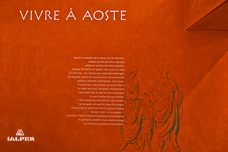 Panneau explicatif, Musée gallo-romain d'Aoste,  Isère
