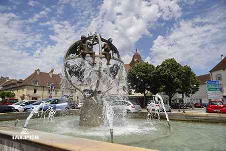 Dole, fontaine Le Doub et La Loue