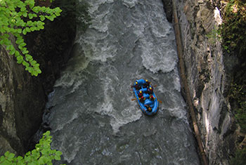 Eaux-Vives canyoning en Valais, Suisse