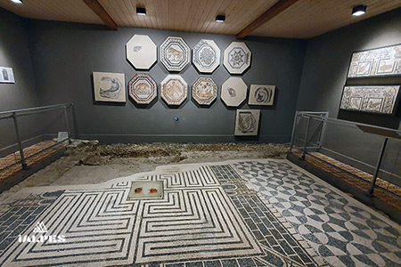 Mosaïque d'Urba-Boscéaz, oiseaux