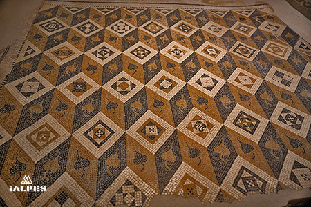 géométrie losanges, Mosaïques romaines de Boscéaz, Orbe