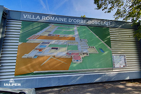 Mosaïques romaines Orbe- Boscéaz , canton de Vaud, Suisse